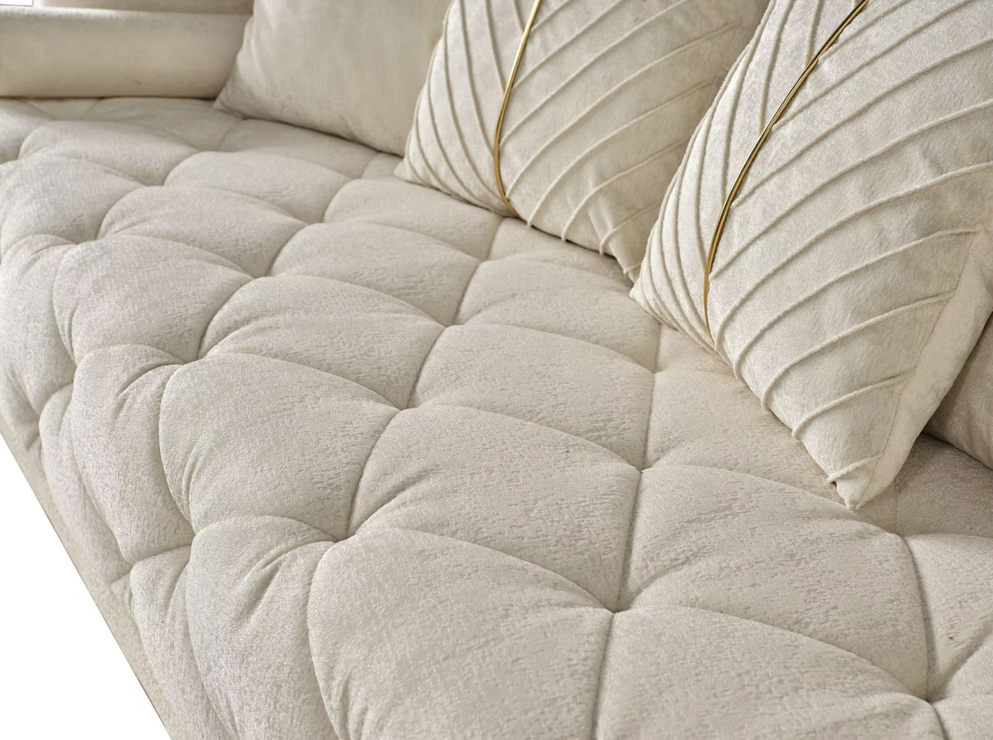 3pcs or 2pcs Elit Off White Sofa, Loveseat & Chair