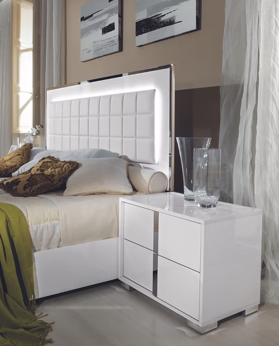 5pcs Alice White Italian Bedroom Set
