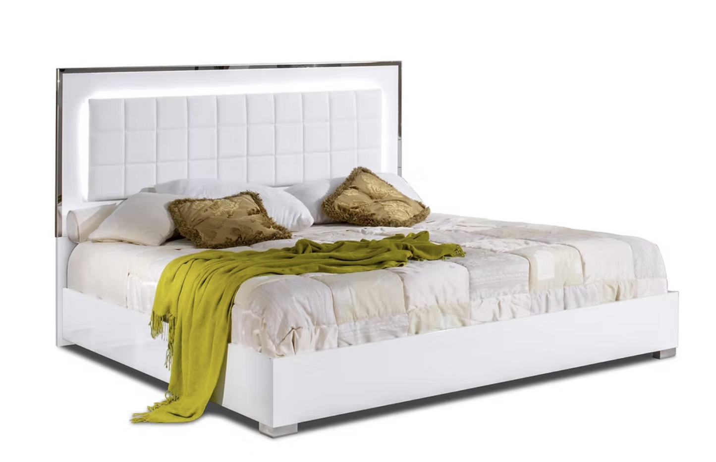 5pcs Alice White Italian Bedroom Set