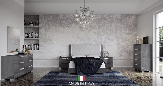 5pcs Sarah Rhombus Italian Bedroom Set
