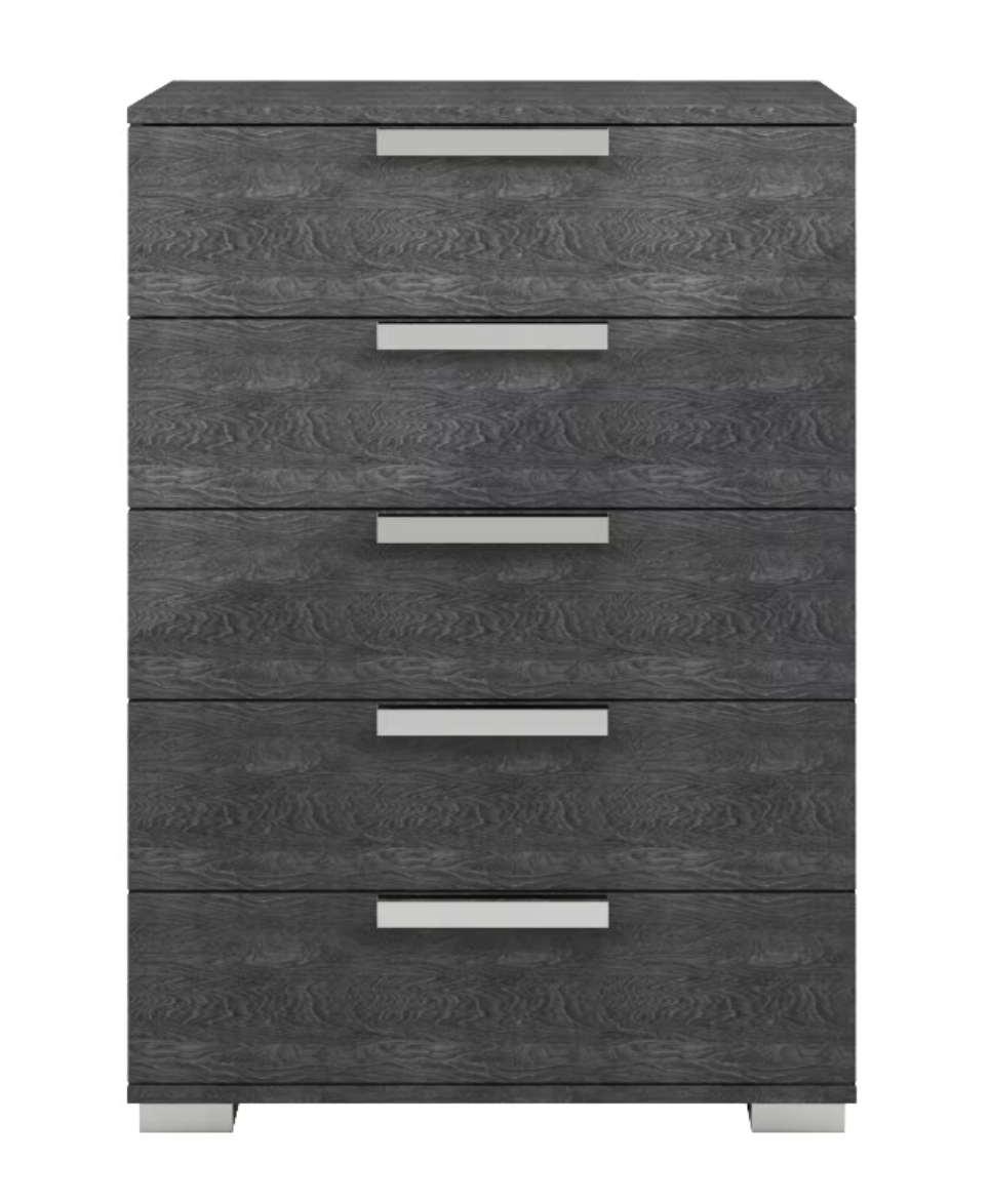 5pcs Sarah Geo Ice Italian Bedroom Set