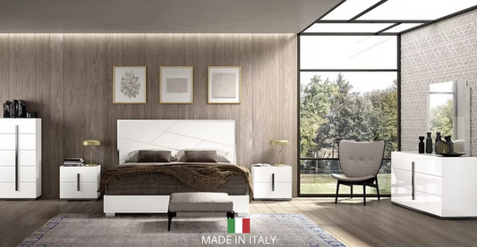 5pcs Dafne Queen Italian Bedroom Set