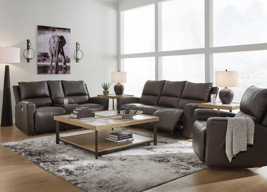 3pcs Ashley Boxmere U13100 Brown Reclining Sofa Set
