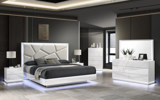 5pcs or 4pcs B85 Lana White Bedroom Set