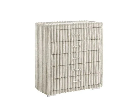 5pcs or 4pcs B3001 Melinda Cream Bedroom Set