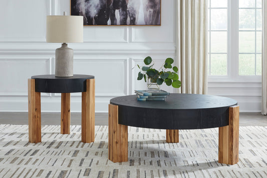T322-12 Black Occasional Table Set