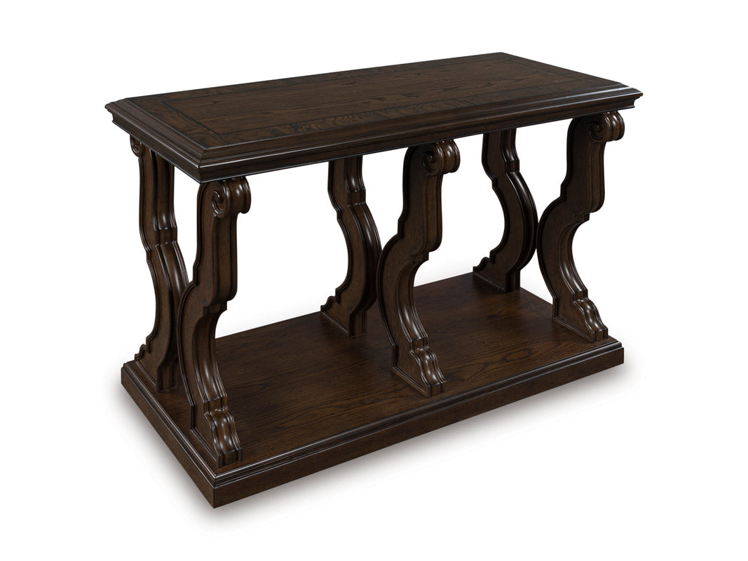 T647-4 Dark Brown Sofa Table