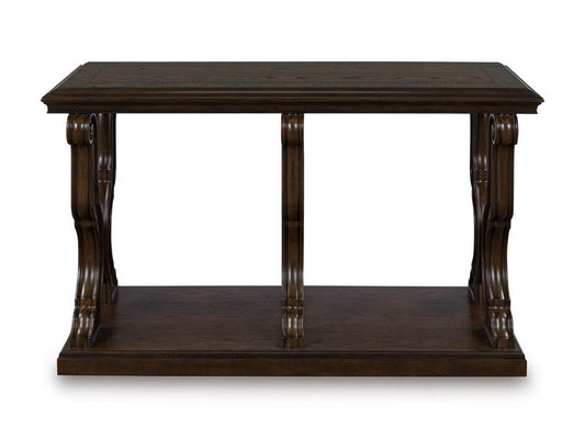 T647-4 Dark Brown Sofa Table