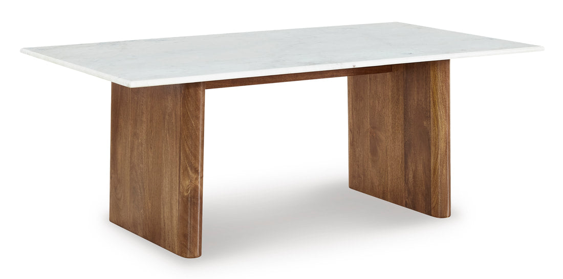 T662-1 White & Brown Cocktail Table