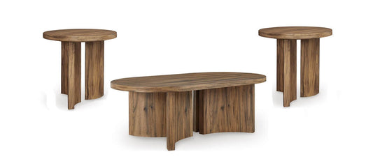 T683 Warm Brown Occasional Table Set