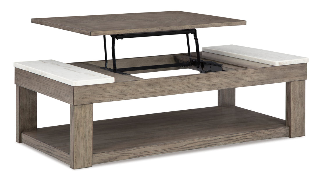 T854-9  Grayish Brown Lift Top Cocktail Table