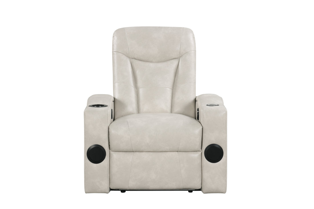 TOPGUN2 Ivory - Power Recliner (Bluetooth Speaker + Led Light)