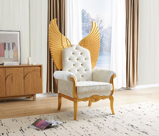 A-CH01 64 Tall White Premium Fabric Chair