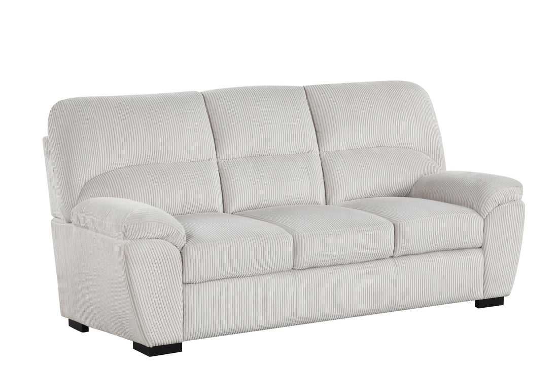 Tiffany20 White 2PC or 3PC Sofa & Loveseat Set