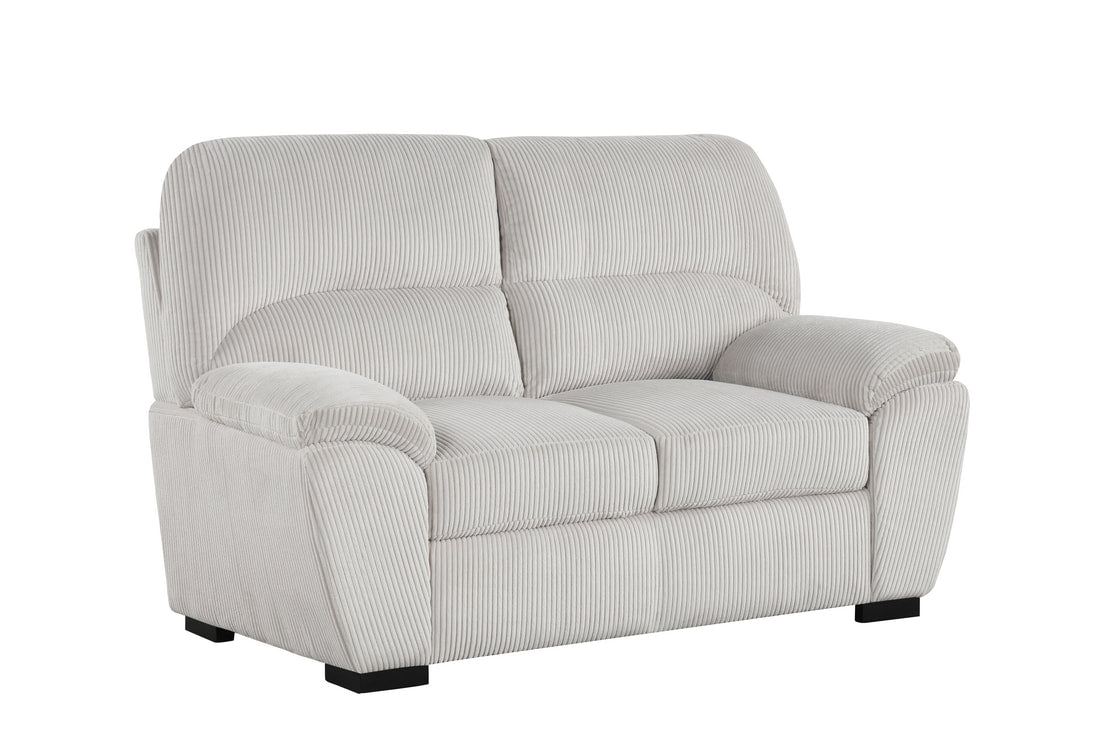 Tiffany20 White 2PC or 3PC Sofa & Loveseat Set