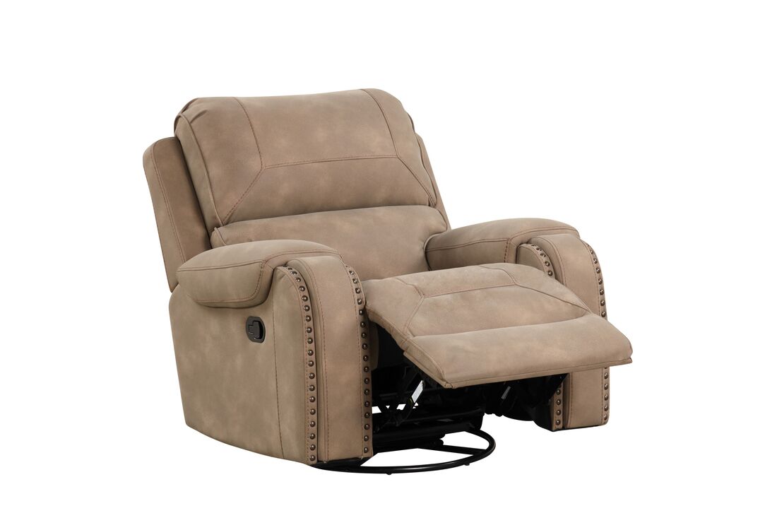 3pcs Titan Light Brown Palomino Reclining Sofa Set