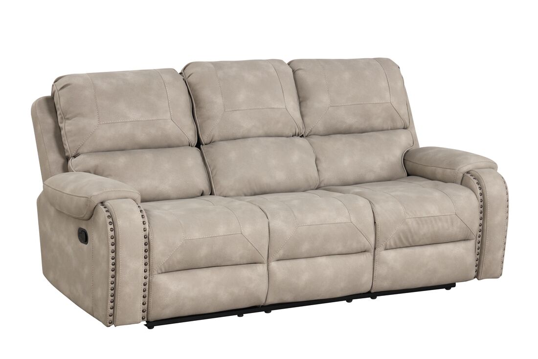 3pcs Titan Stone Palomino Reclining Sofa Set