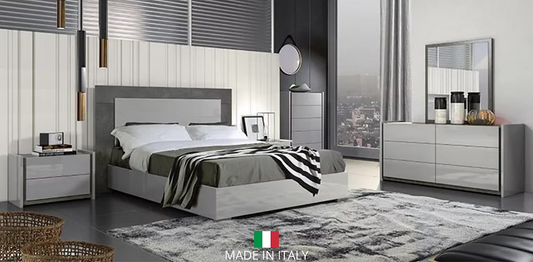 4pcs Volare Croco Italian Bedroom Set