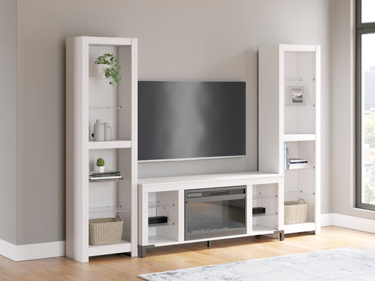 W2722 - TV Stand 59" L With Fireplace (LED Lights)