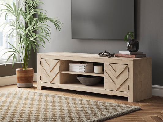 W3787-68 Tan TV Stand