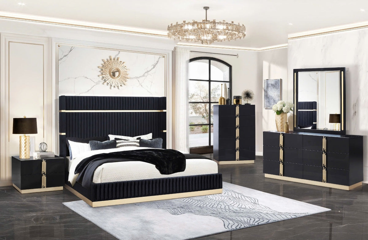 B7550 Evon (Black) - Nightstand