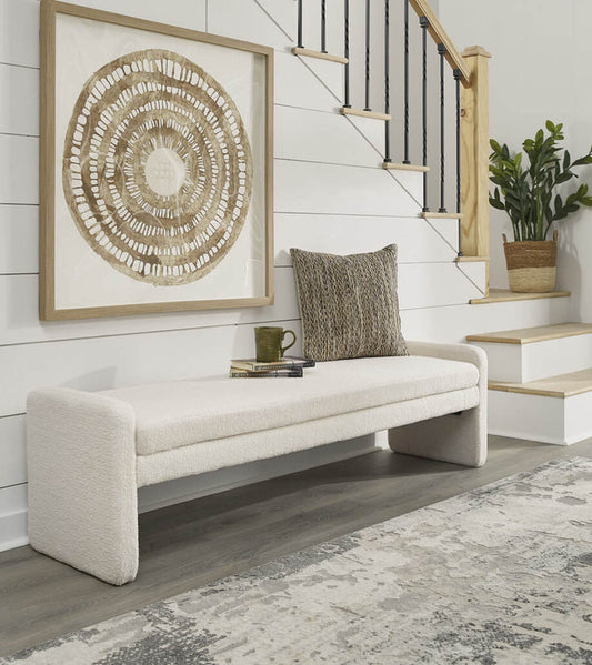 A3000714 Cream Accent Bench