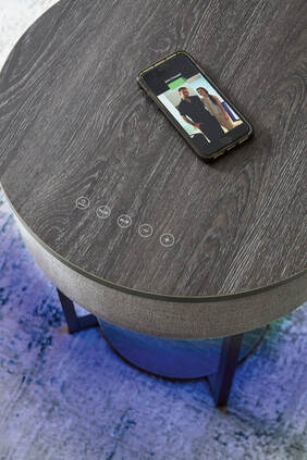 A4000641 Accent Table with Speaker & LED