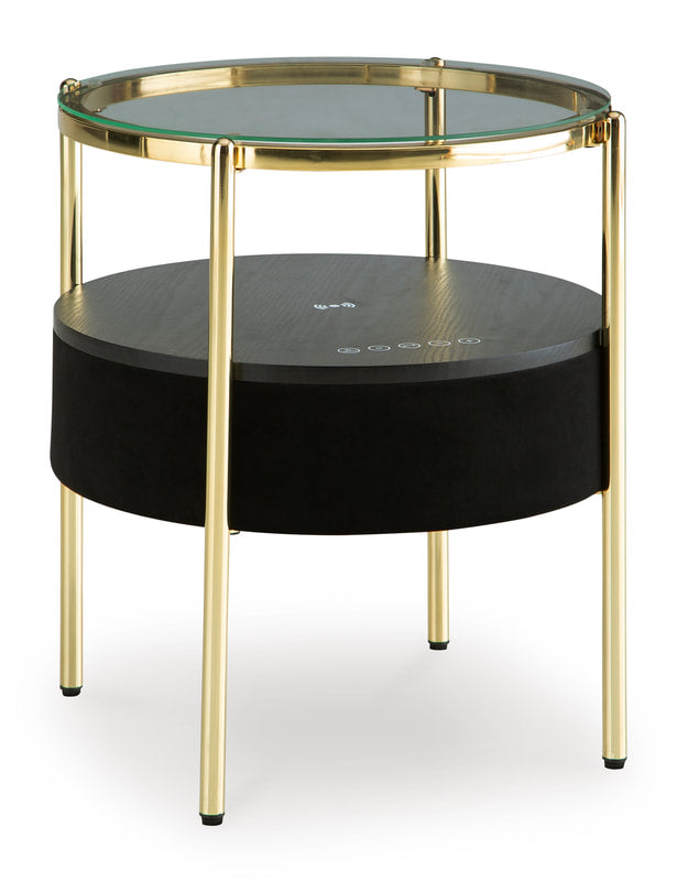 A4000669 Accent Table with Speaker & Charging Pad