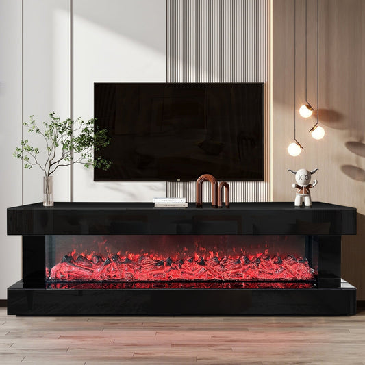 A86 TV Stand with Fireplace