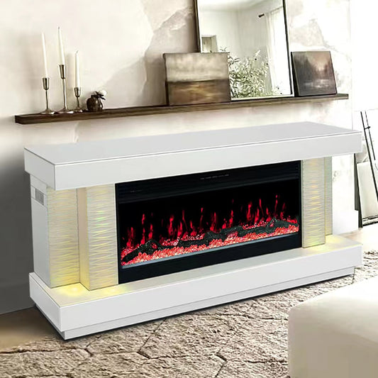 A91 TV Stand with Fireplace