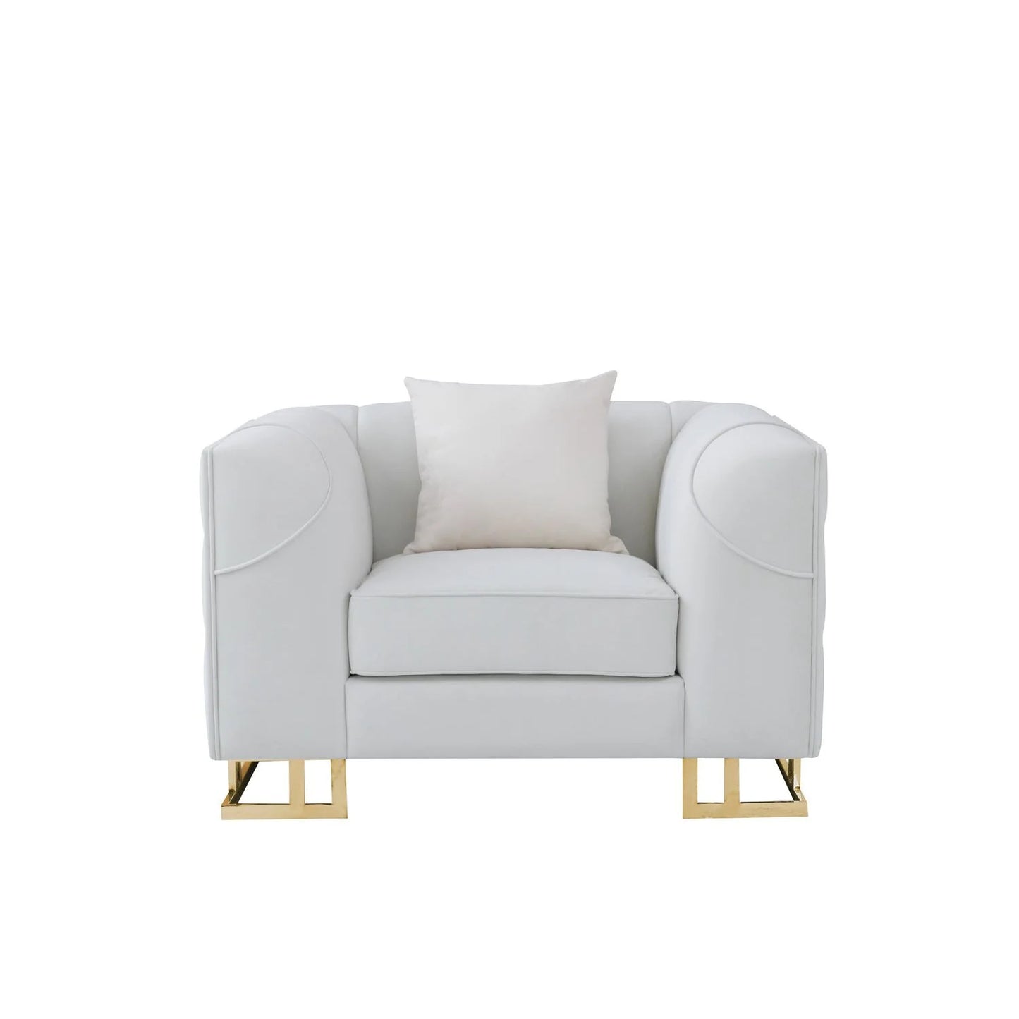 S901 Designer (Off White) Sofa & Loveseat