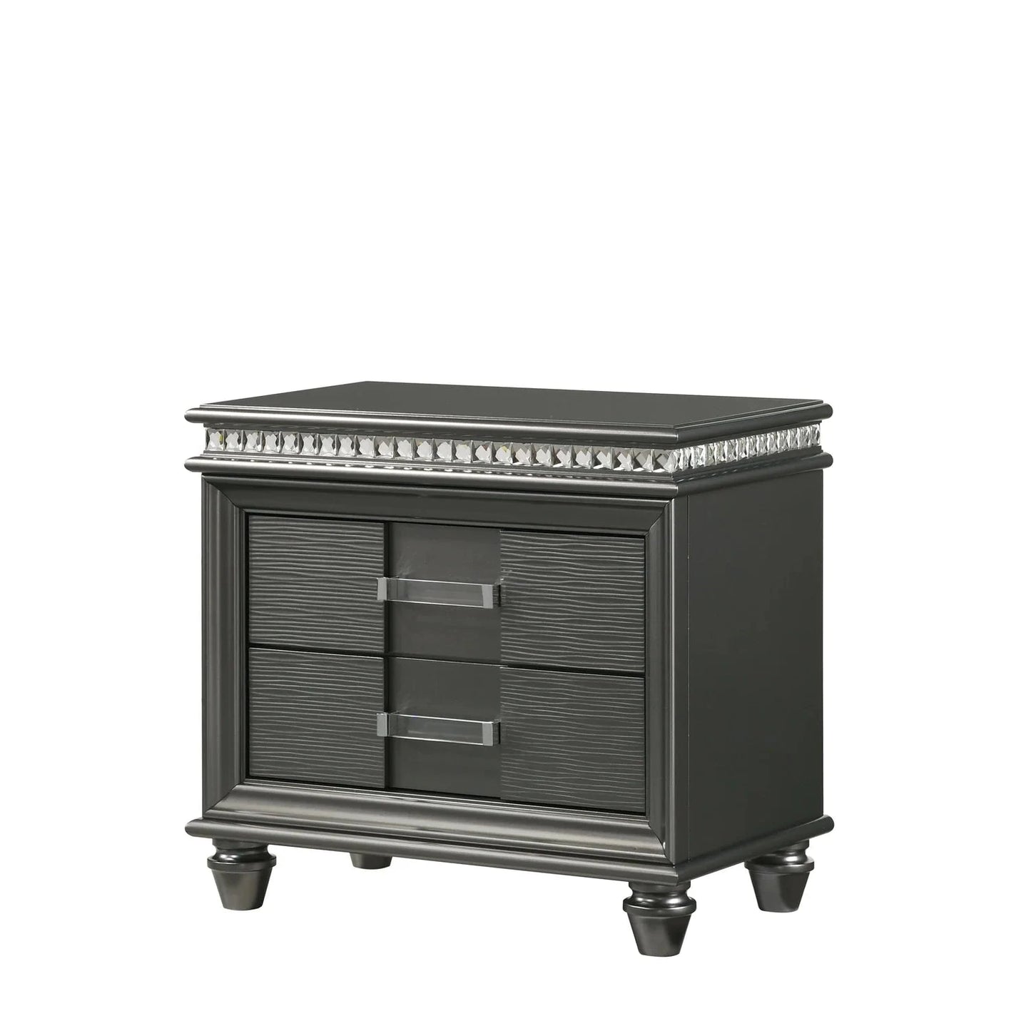 5pcs Adira Grey LED Bedroom Set