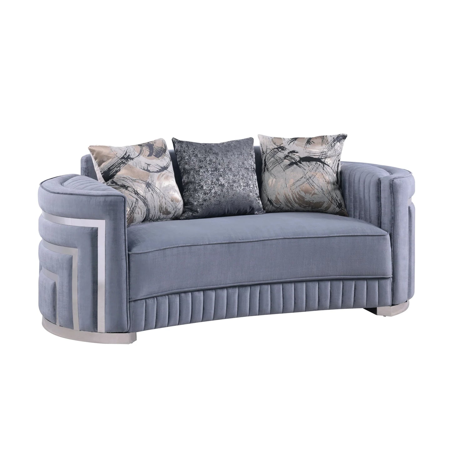 S3300 Minerva Grey Sofa Loveseat & Chair