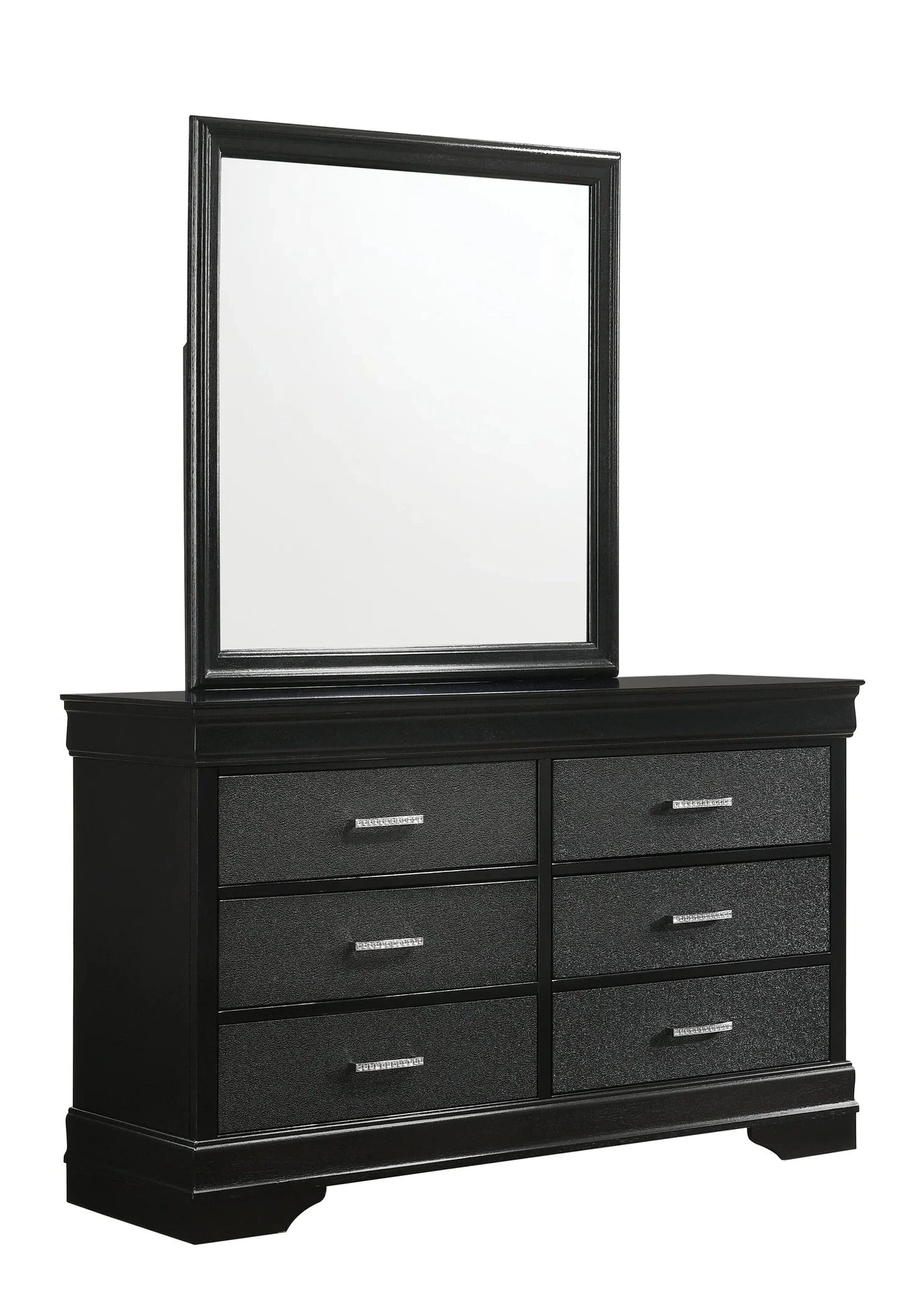 amalia black panel youth bedroom set
