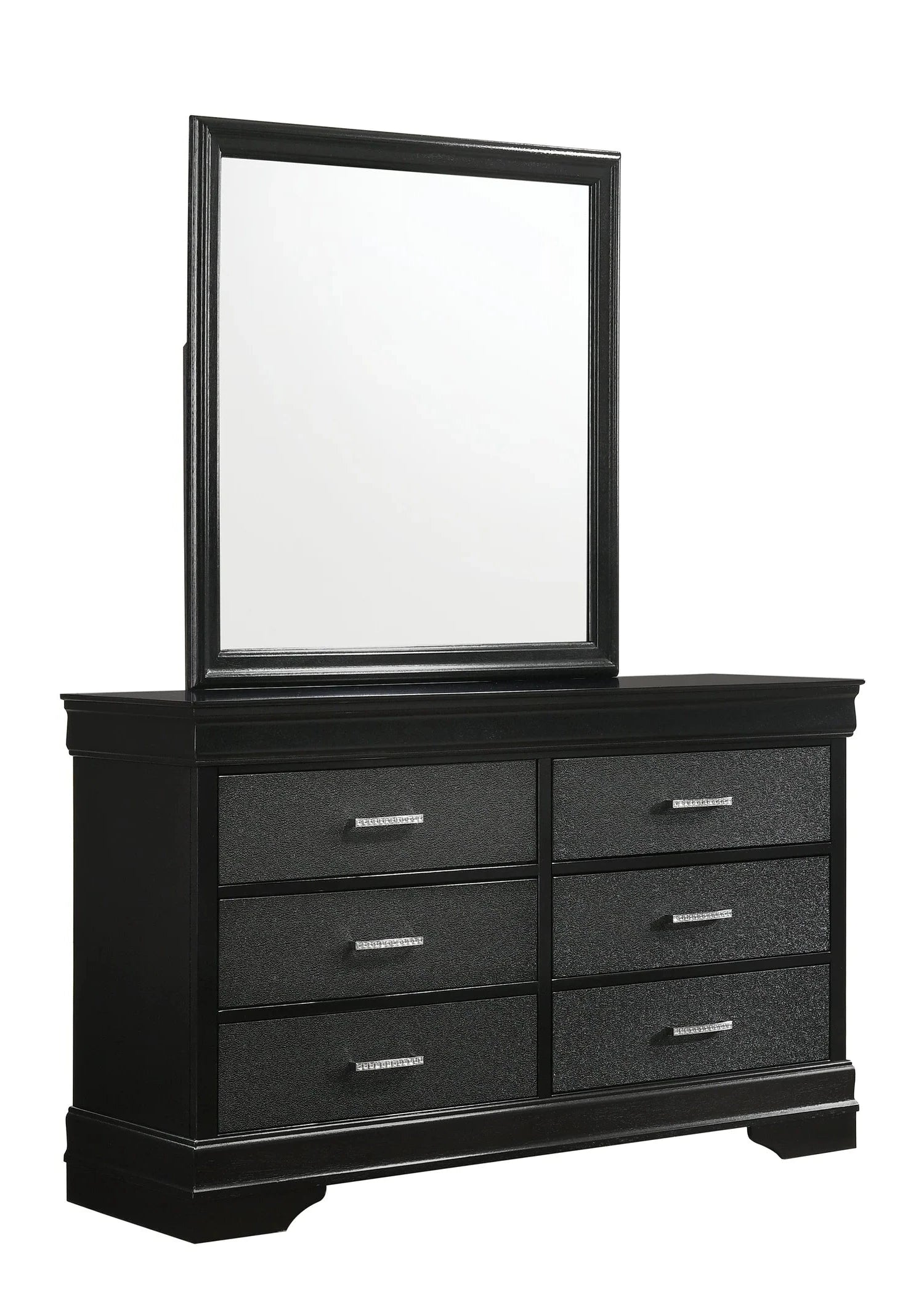 amalia black panel youth bedroom set