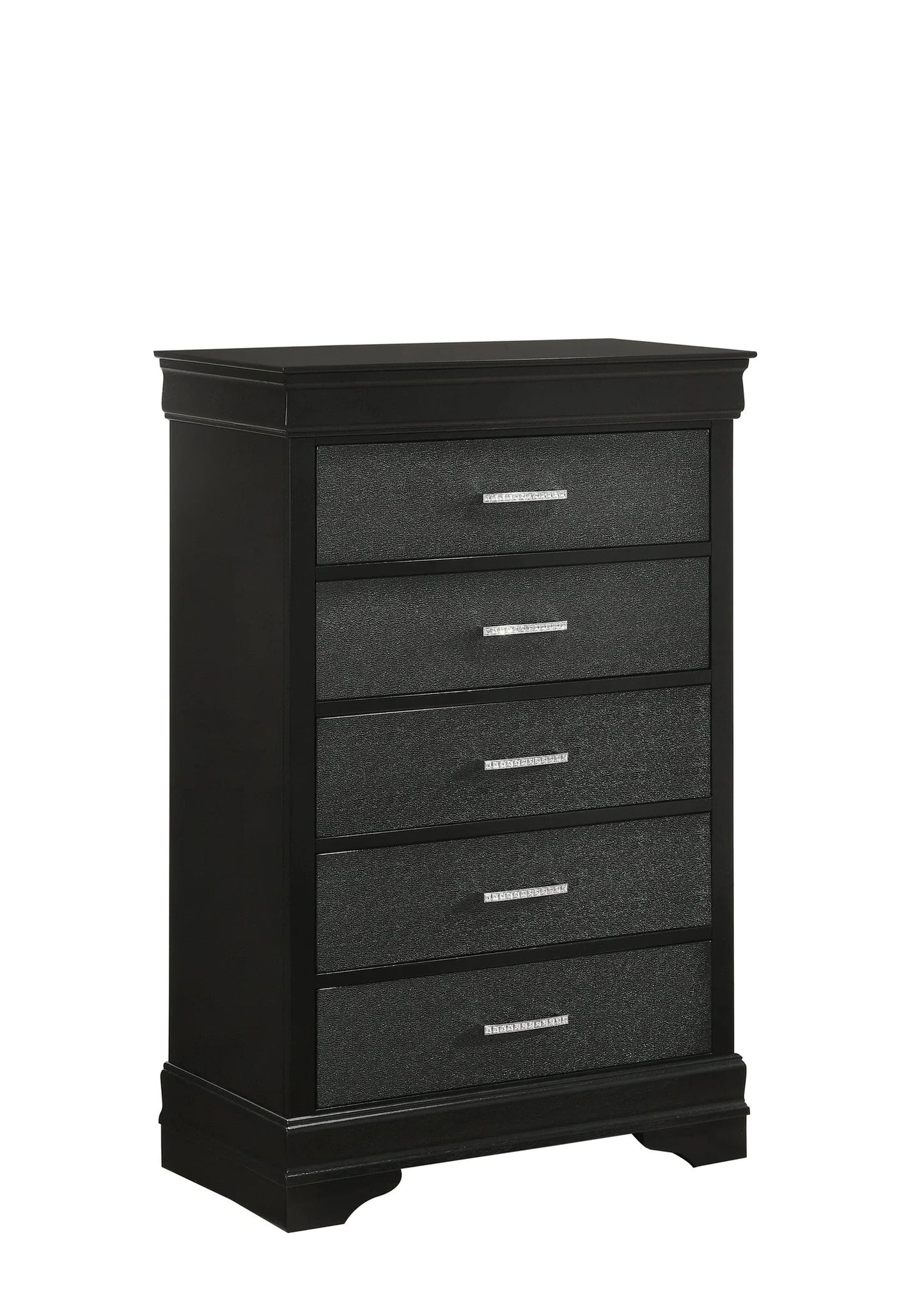 amalia black panel youth bedroom set
