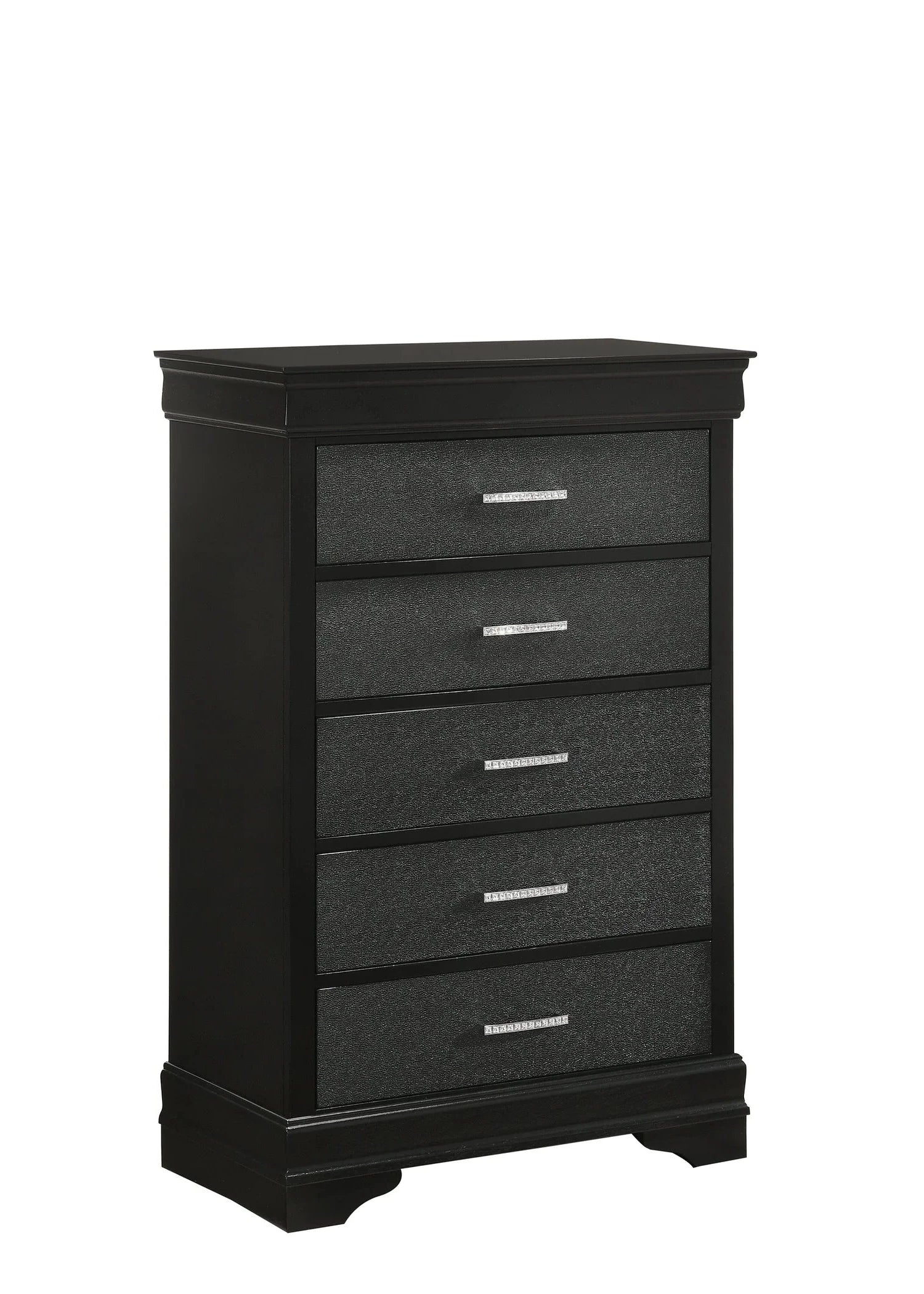 amalia black panel youth bedroom set