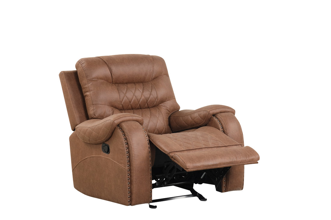 3pcs Ashley Light Brown Palomino Reclining Sofa Set