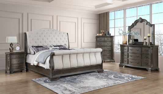 5pcs B1000 Wood Bedroom Set