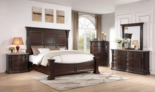 5pcs or 4pcs B2000 Wood Bedroom Set