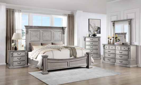 5pcs B2010 Wood Bedroom Set