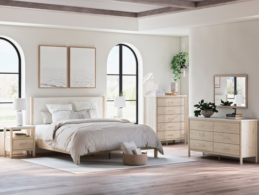 5pcs Ashley B2615 Wood Finish Bedroom Set