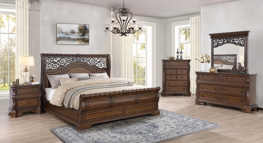 5pcs B7000 Wood Bedroom Set