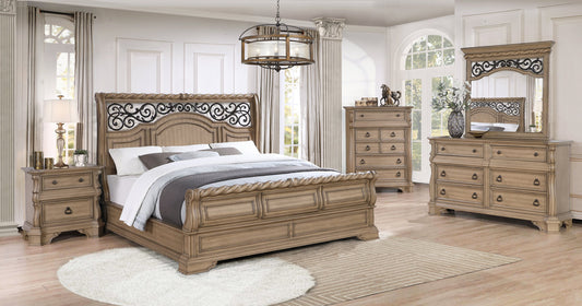 5pcs B7010 Wood Bedroom Set