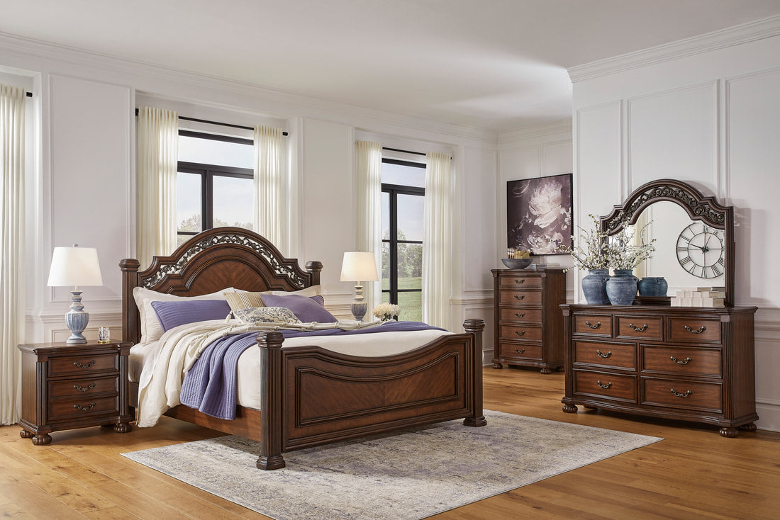 5pcs Ashley B764 Wood Bedroom Set