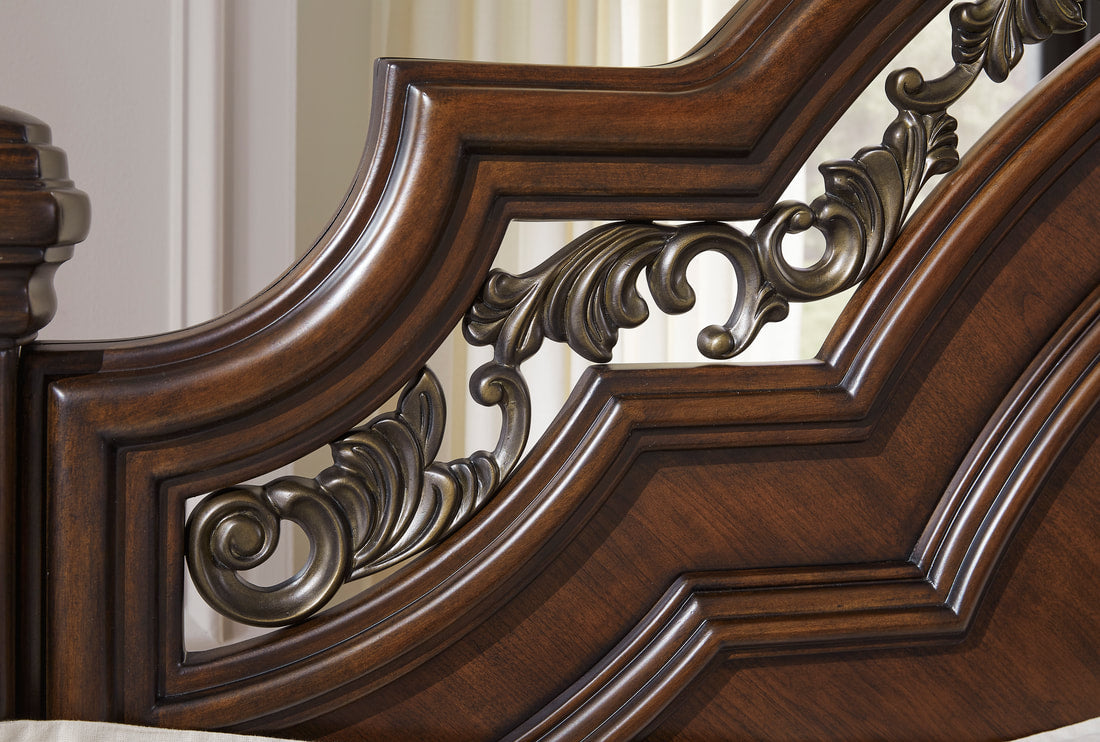 5pcs Ashley B764 Wood Bedroom Set