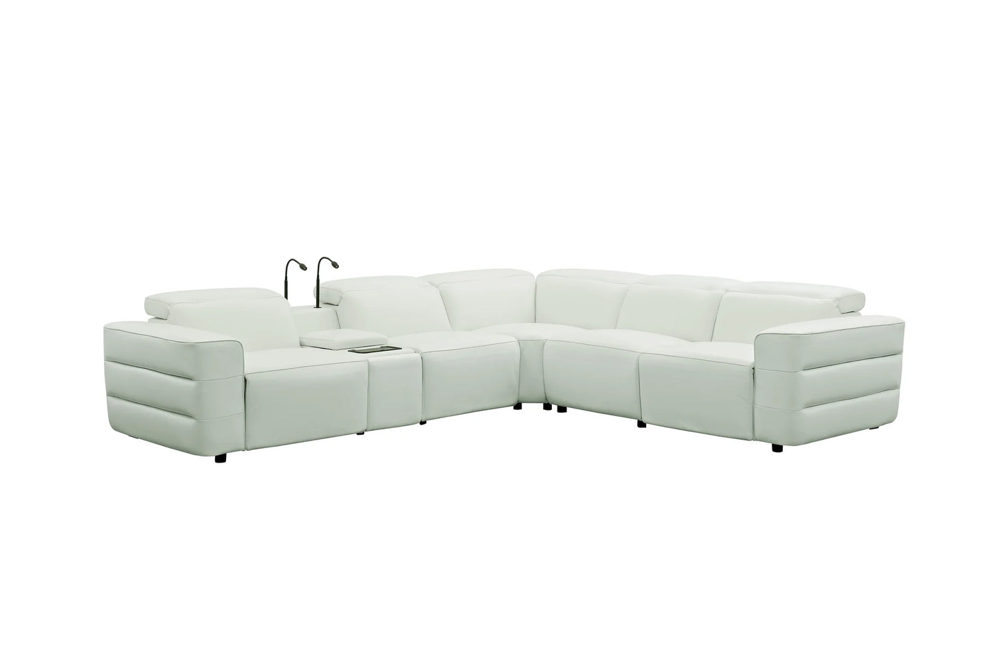 MI-2520 Holly (White) 6pcs Reclining Sectional