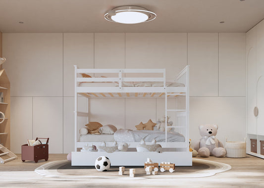BB30 Full/Full Bunk Bed w/Twin Trundle Espresso