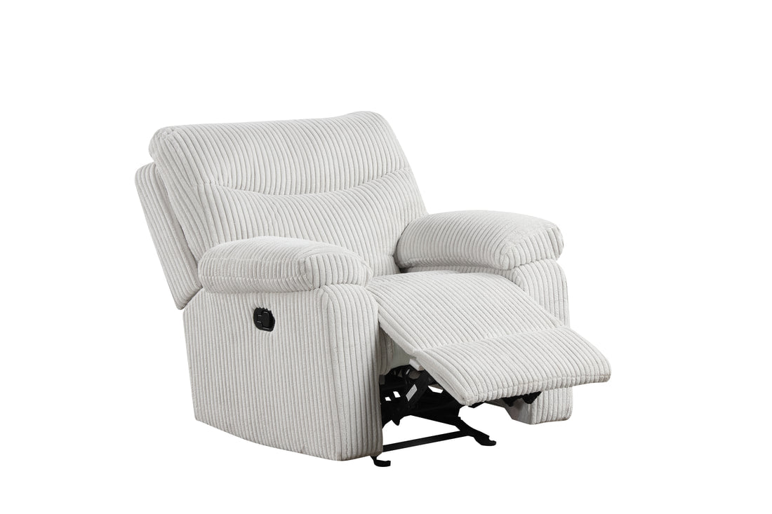 3pcs Bravo Beige Fabric Reclining Set