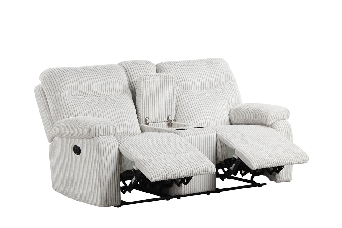 3pcs Bravo Beige Fabric Reclining Set